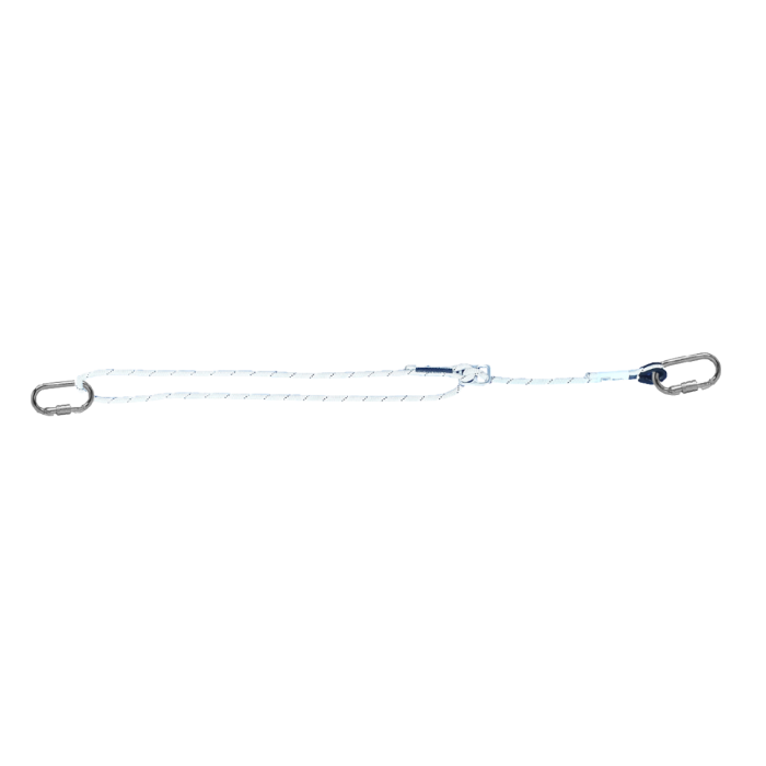 Eyecatcher Positioneringslijn Instelbaar 1,1–1,8 m (EC‑PLZI‑E71T) – gedraaid touw 14 mm met twee karabiners, verstelbaar, max. belasting 140 kg, conform EN‑354