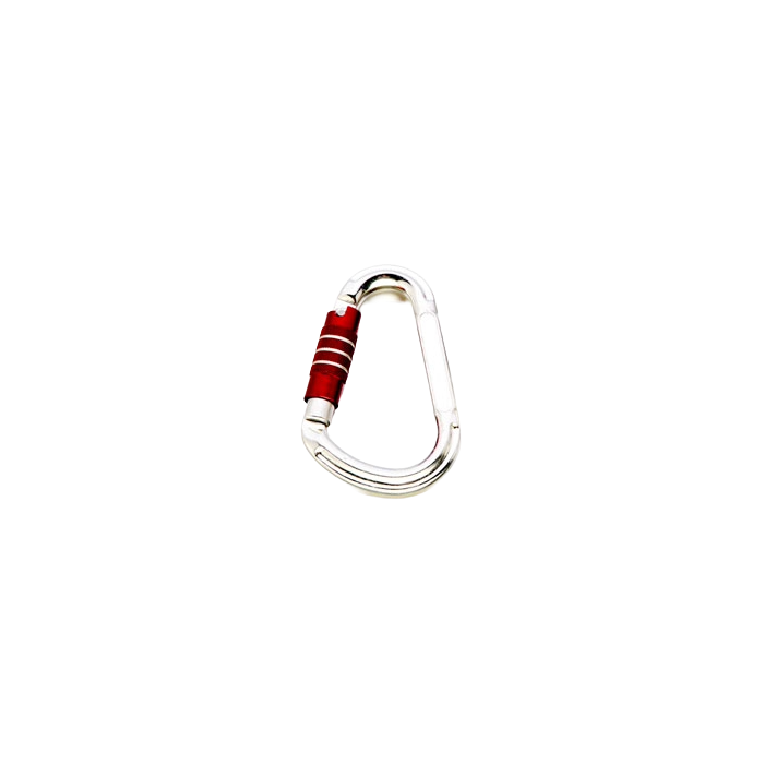 Aluminium karabiner Tri‑Lock valbeveiliging