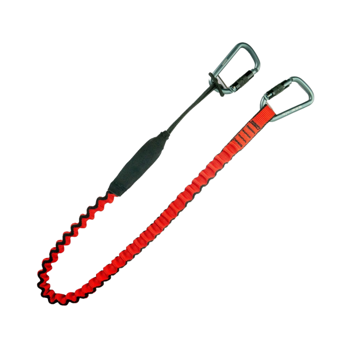GRIPPS Bungee Tether Two Dual-Action Carabiners 7 kg – elastische tool tether voor valpreventie