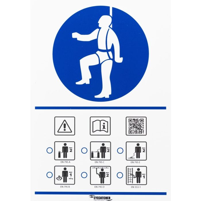 Signaalbord Daktoegang – informatiebord voor veilige toegang tot daken en werkzones