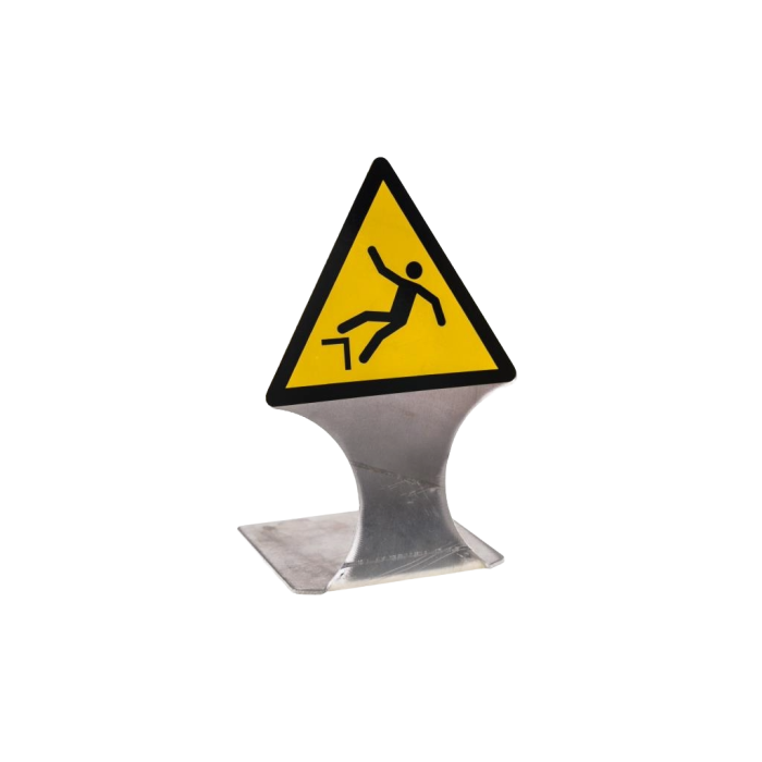 Signaalbord Valgevaar – geel waarschuwingsbord met pictogram volgens ISO 7010 W008