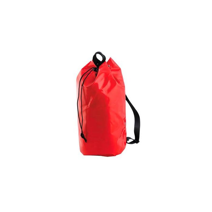 Transporttas PVC-versterkt 33 liter (EC-OT-V) met ventilatieraam, twee rugbanden en sluitkoord voor veilige opslag van valbeveiligings-PBM’s
