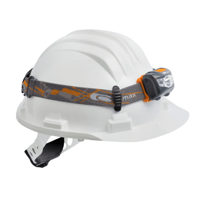 Climax Compact hoofdlamp – 180 lm waterbestendige lamp met drie lichtstanden voor Climax helmen