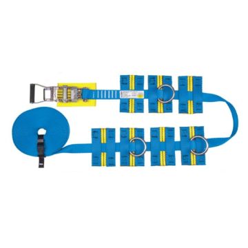 Lichtkoepel band beveiliging 20 m (EC-SA-AE100-20) – spanband voor koepel/kolom, geschikt voor 3 personen, mobiel anker conform EN-795 type B