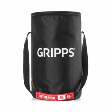 Tas met ritssluiting en hijsband, inhoud 26 l, belastbaar tot 30 kg – stevige opbergtas valbeveiliging