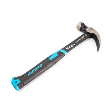 Stalen Ox‑Claw hamer (0,56 kg) met antislip handgreep en gat voor vallijn – duurzaam en comfortabel voor professioneel gebruik (EN‑355)