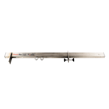 Doorfix RVS (EC‑DF) – mobiel ankerpunt volledig van RVS, verstelbaar tussen 350–1290 mm, geschikt voor 2 personen, conform EN‑795 type B