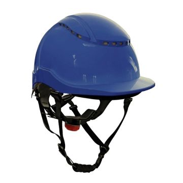 Helm Tango blauw veiligheidshelm voor bouw, industrie en werken op hoogte