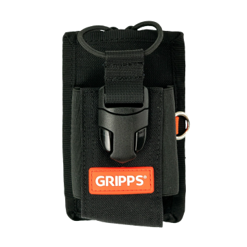 Werknemer gebruikt GRIPPS holster op bouwplaats
