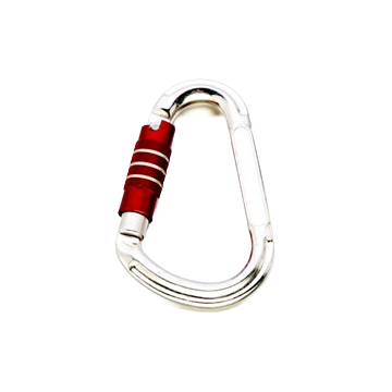 Aluminium karabiner Tri‑Lock valbeveiliging