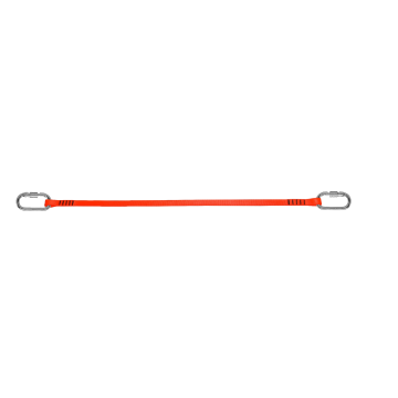 Positioneringslijn 1,5 m (EC‑PLZ‑E91) – 12 mm touw met twee karabiners, max. belastbaarheid 140 kg, voor veilig positioneren op hoogte, conform EN‑354