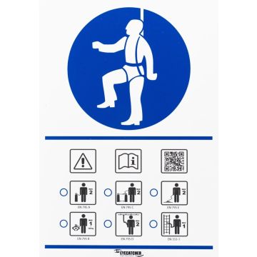 Signaalbord Daktoegang – informatiebord voor veilige toegang tot daken en werkzones