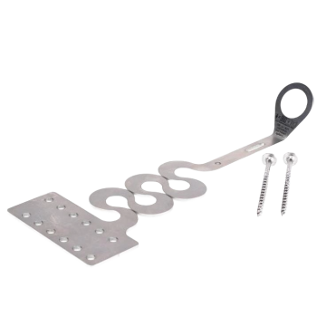 Loopfix Leipan Daken (EC-LFE-F) – RVS-ankerpunt met interne valdemper, geschikt voor montage op houten draagbalken, conform EN-795 type A