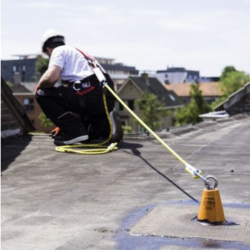 Plat Dak Basis set (EC‑SET‑PDB) – inclusief harnasgordel MA10A, trauma suspension straps, positioneringslijn 5 m, sling en opbergkoffer voor vlak dak
