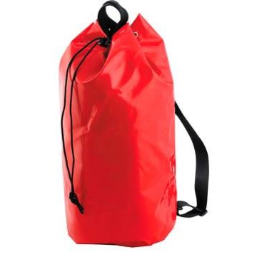 Transporttas PVC-versterkt 33 liter (EC-OT-V) met ventilatieraam, twee rugbanden en sluitkoord voor veilige opslag van valbeveiligings-PBM’s