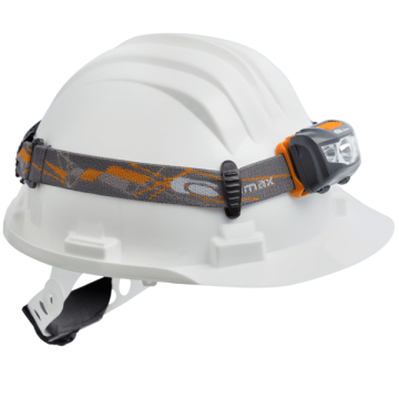 Climax Compact hoofdlamp – 180 lm waterbestendige lamp met drie lichtstanden voor Climax helmen